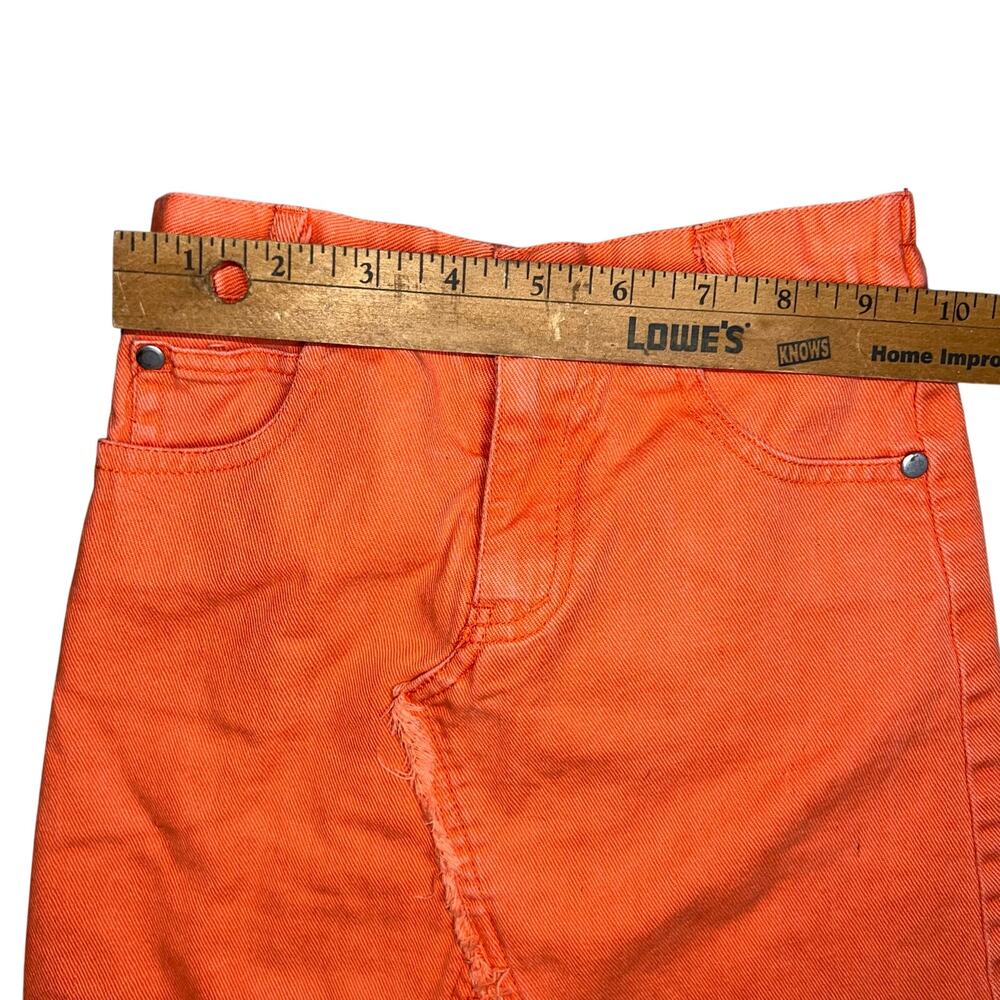 Vintage Y2K Camp Beverly Hills orange denim skirt girls size 4 - Picture 6 of 6